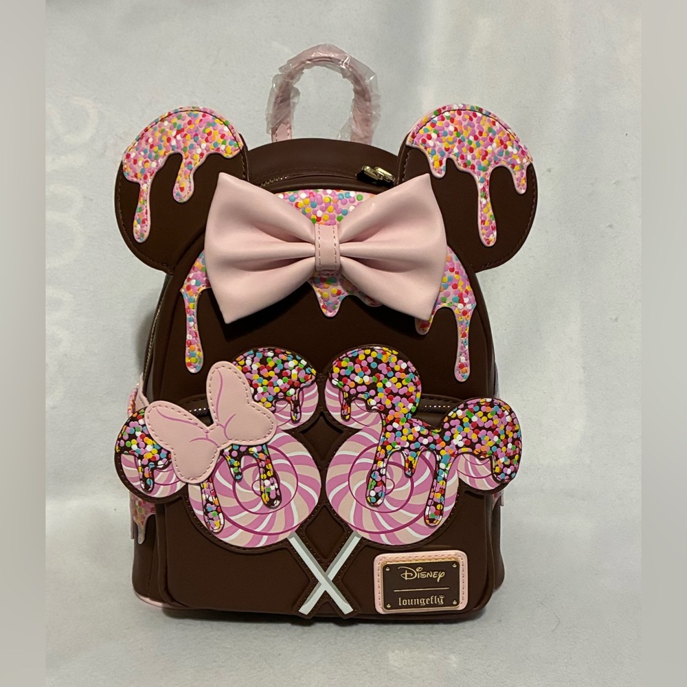 NWT Minnie Lollipop Loungefly Mini Backpack